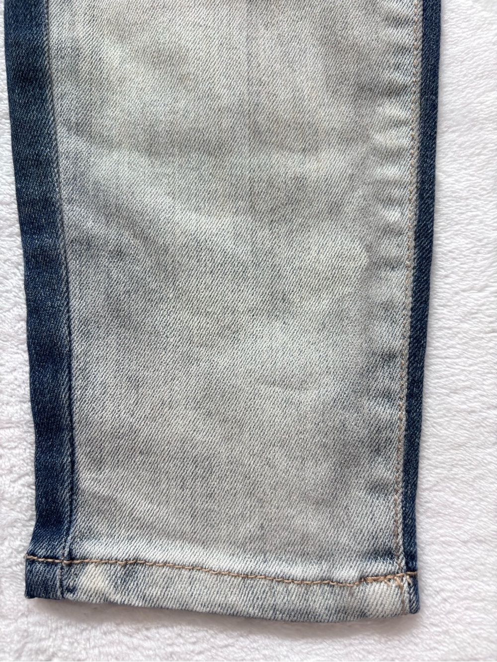 DKNY Mid Rise Colorblock Patchwork Skinny Blue Jeans--EUC--28/6 - Picture 5 of 16